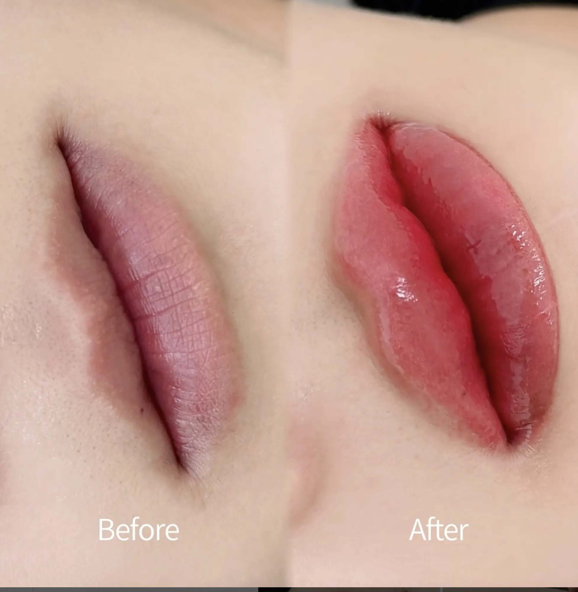 Brisbane lip blush tattoo healing stages